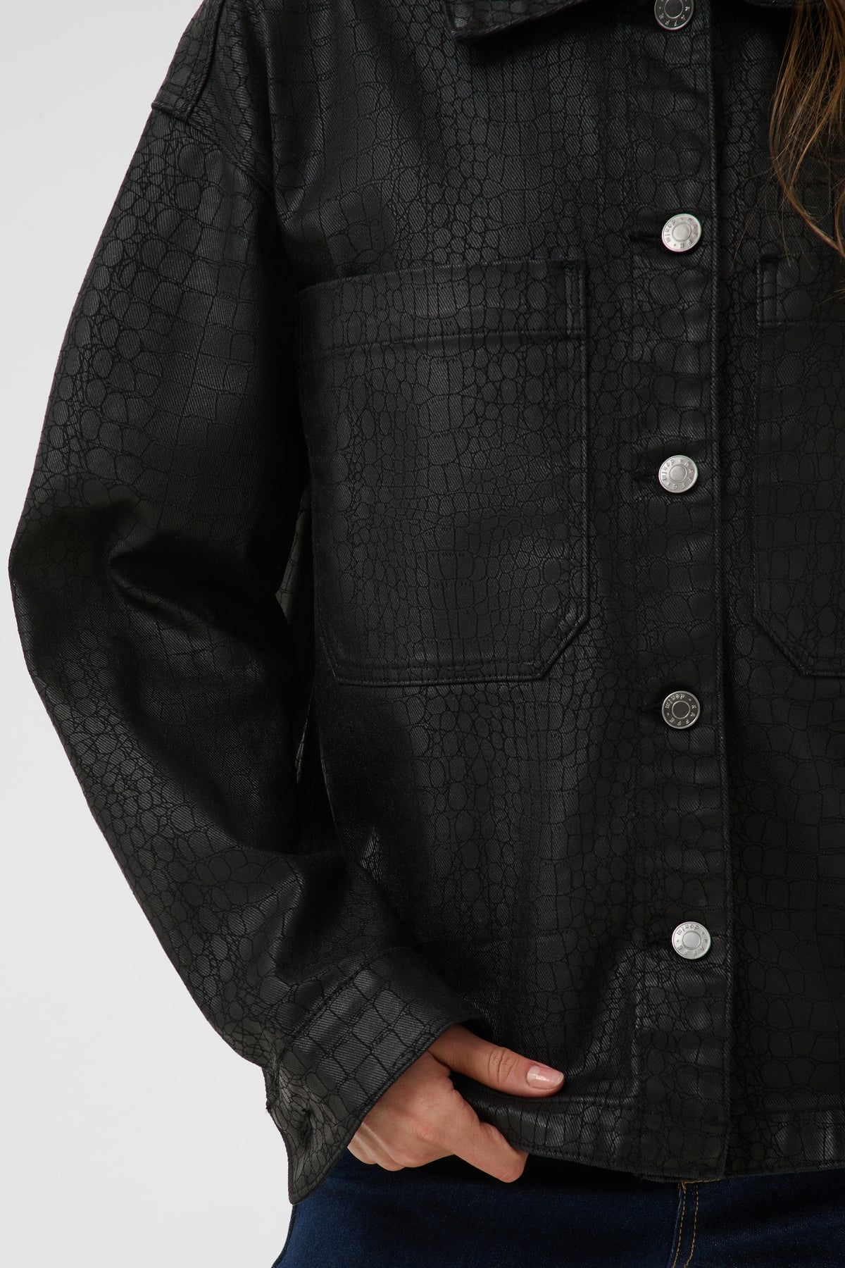 Kaffe Coco Shirt Jacket Black Deep
