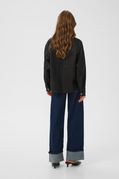 Kaffe Coco Shirt Jacket Black Deep