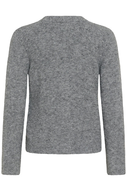 Kaffe KAmay Knit Cardigan Grey Melange