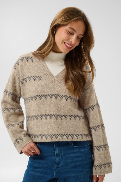 Kaffe KAsinora Pullover Desert Taupe