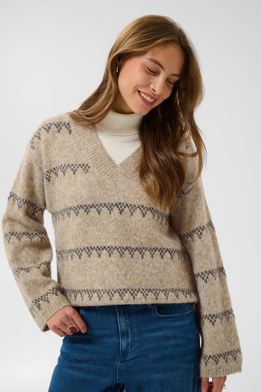 Kaffe KAsinora Pullover Desert Taupe