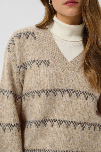 Kaffe KAsinora Pullover Desert Taupe