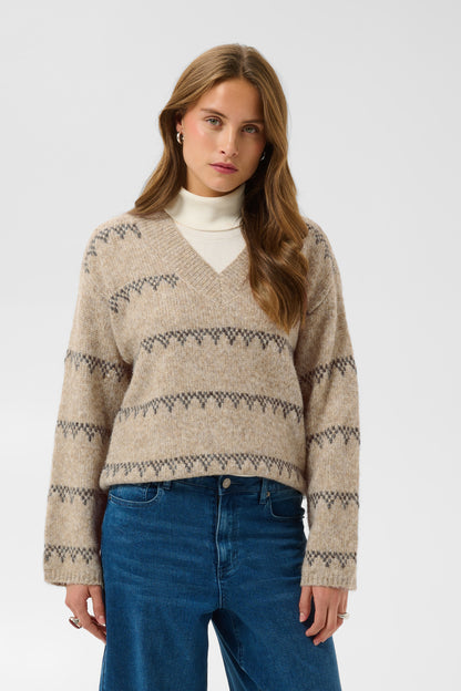 Kaffe KAsinora Pullover Desert Taupe