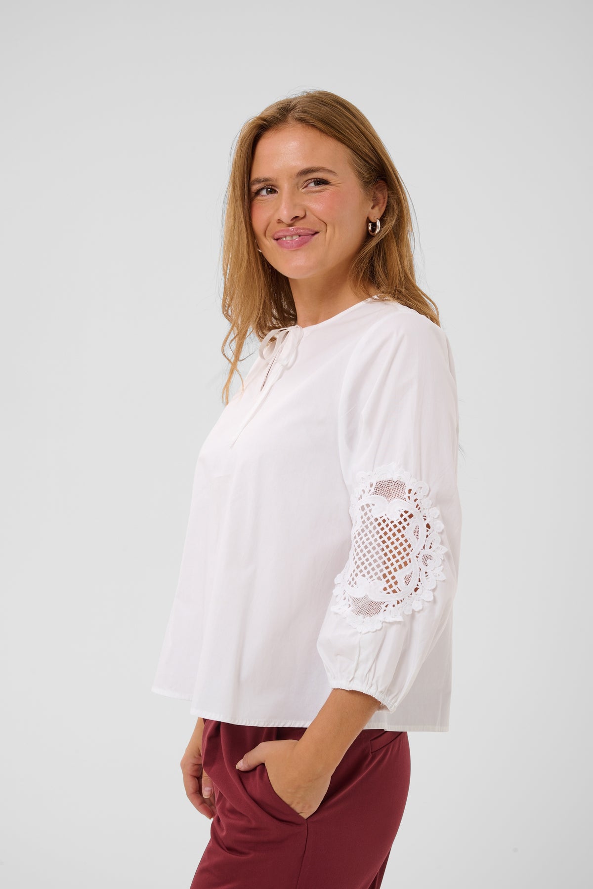 Kaffe Suzi Blouse Optical White