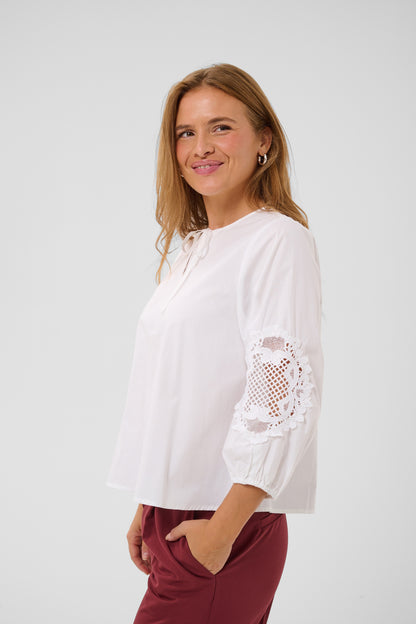 Kaffe Suzi Blouse Optical White