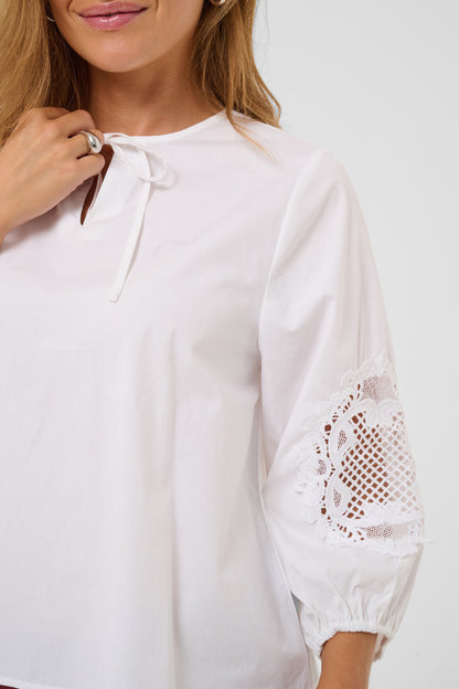 Kaffe Suzi Blouse Optical White