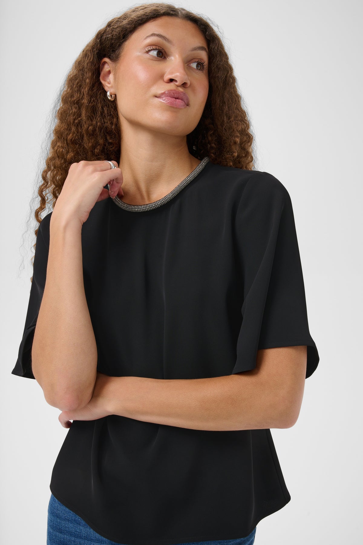 Kaffe Alia Blouse Black Deep