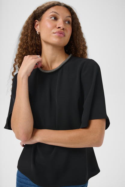 Kaffe Alia Blouse Black Deep