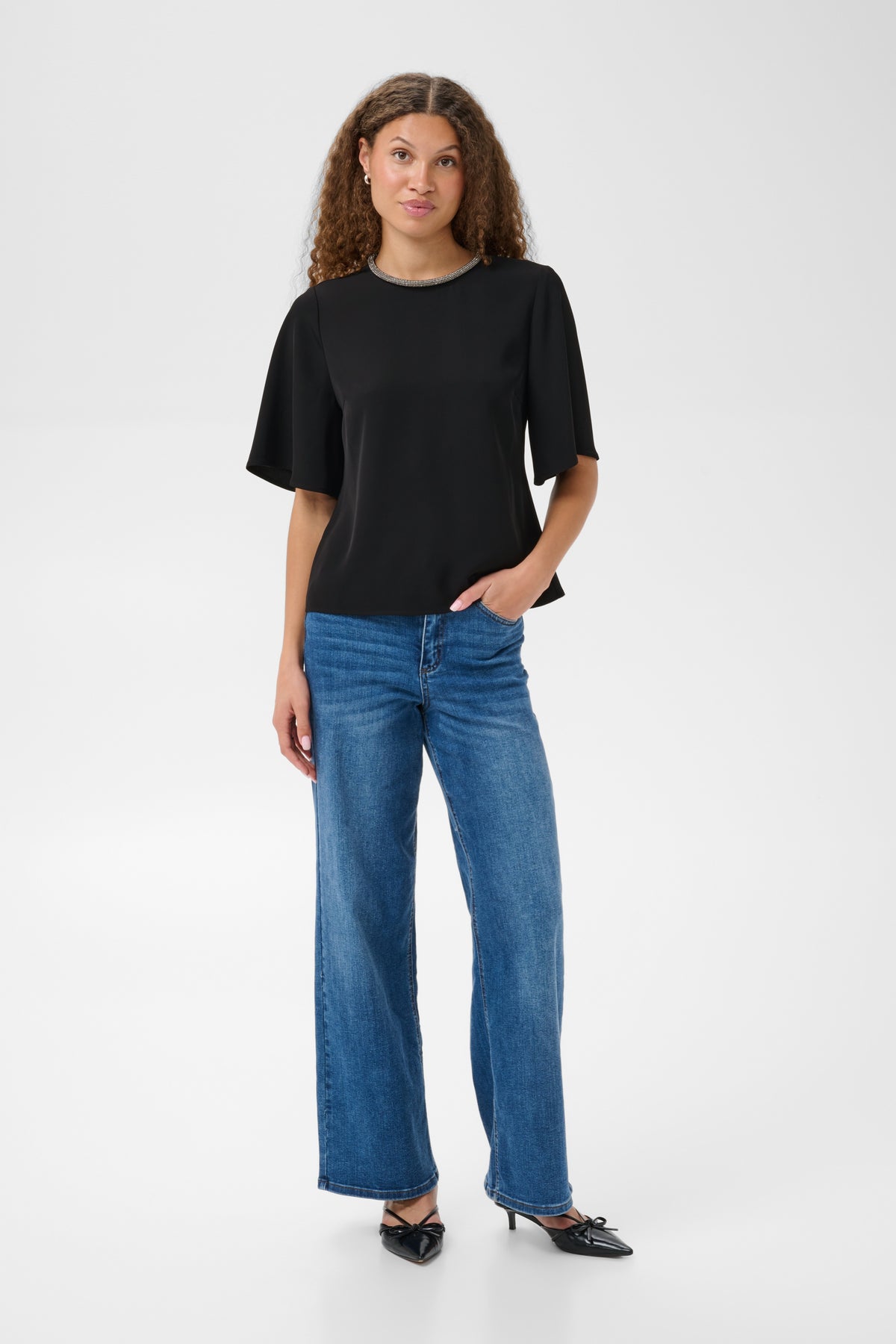 Kaffe Alia Blouse Black Deep