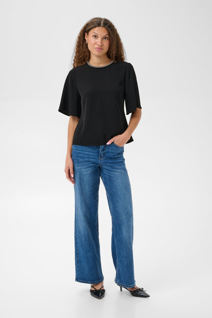 Kaffe Alia Blouse Black Deep