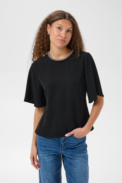 Kaffe Alia Blouse Black Deep
