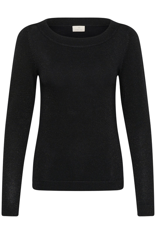 Kaffe Regina Boatneck Pullover Black Deep