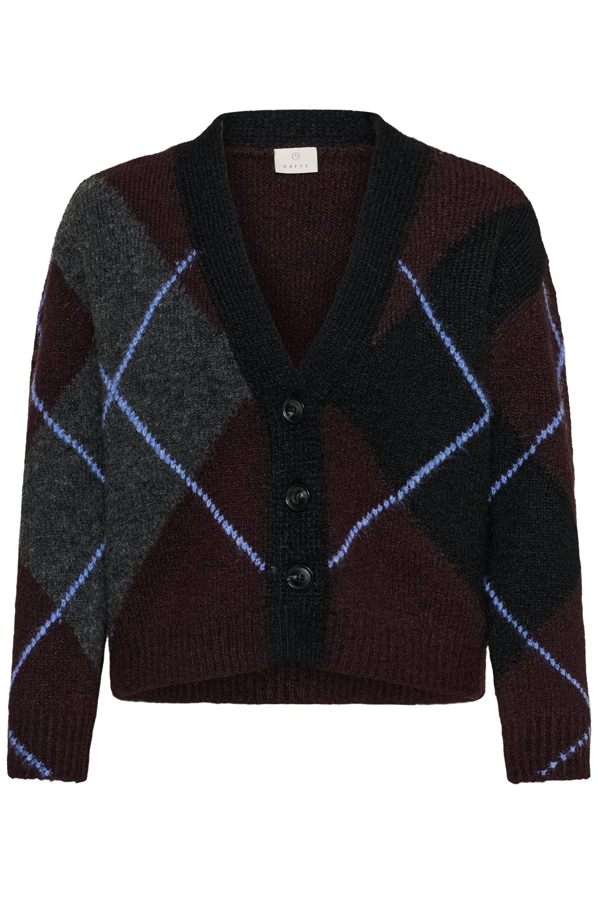 Kaffe KAgrith Cardigan Dark Grey Melange / Fudge