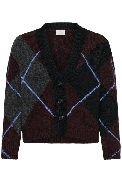 Kaffe KAgrith Cardigan Dark Grey Melange / Fudge
