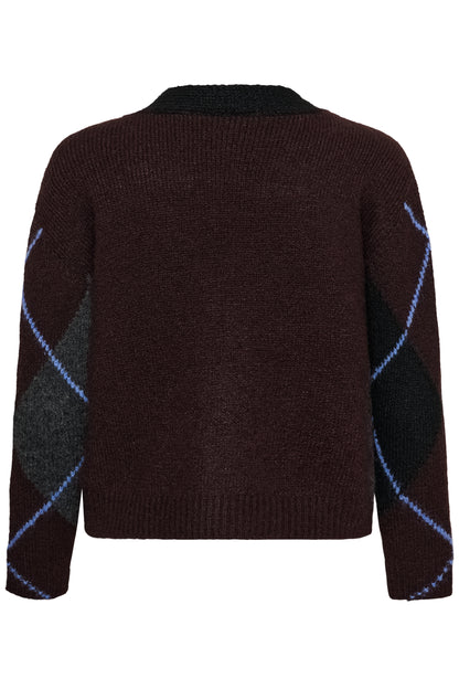 Kaffe KAgrith Cardigan Dark Grey Melange / Fudge