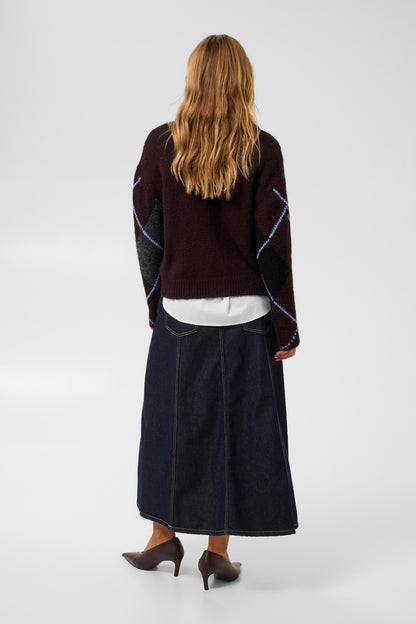 Kaffe KAgrith Cardigan Dark Grey Melange / Fudge