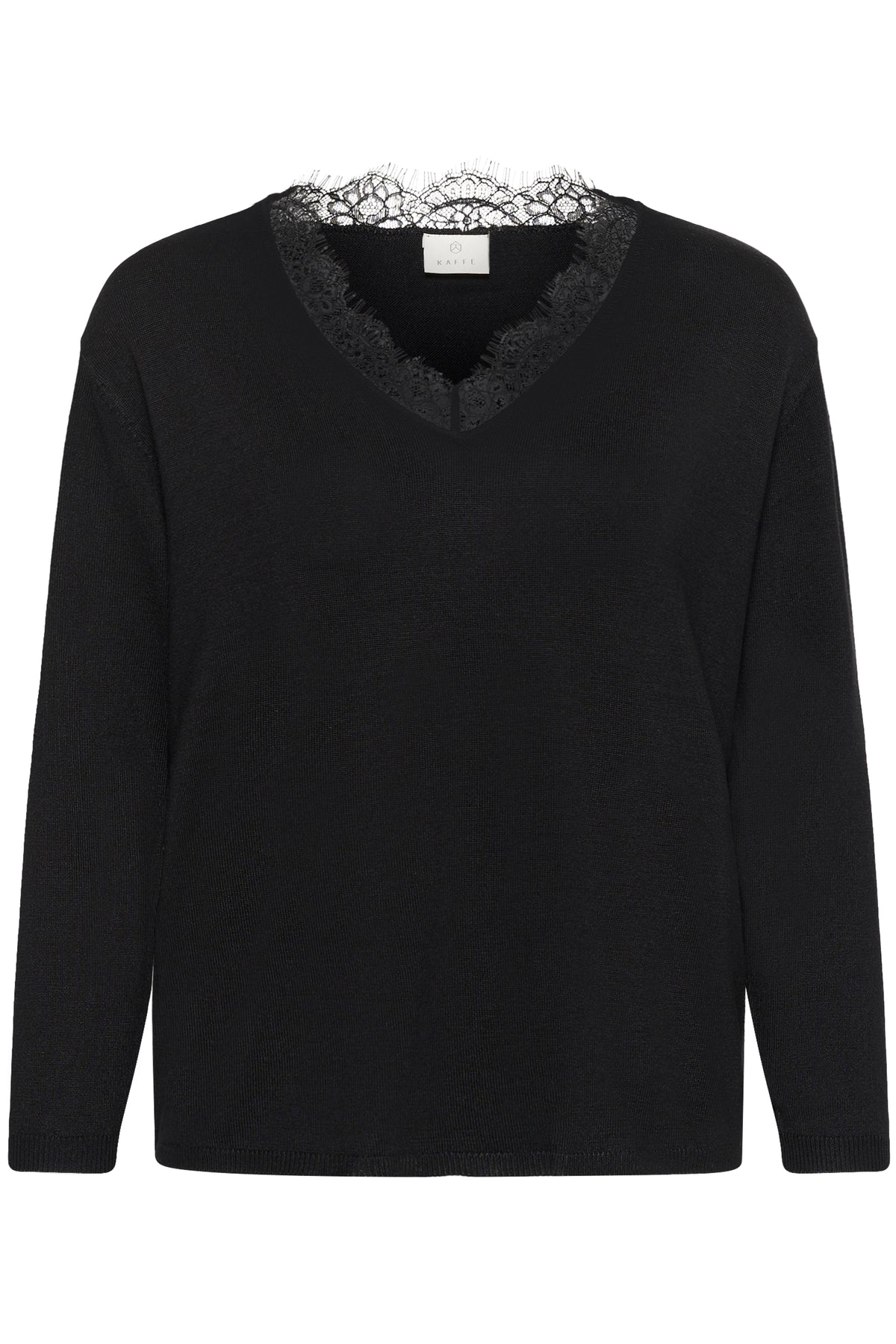 Kaffe KAlizza Lace Pullover Black Deep
