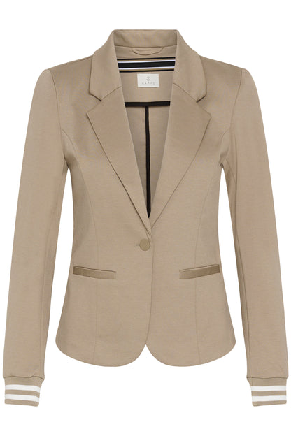 Kaffe Kinnie Blazer Desert Taupe/Chalk Stripe