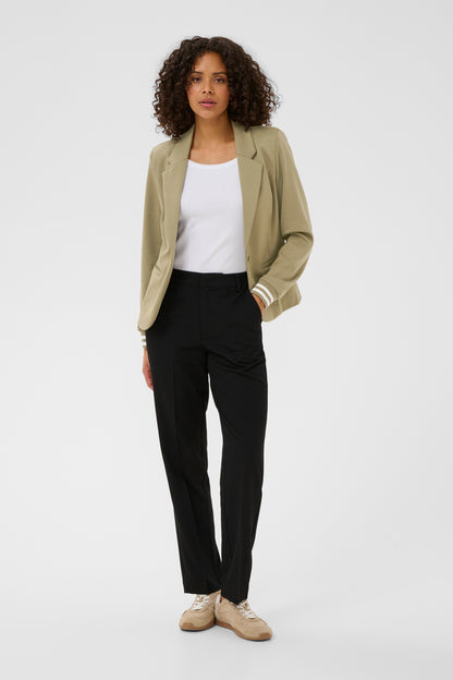 Kaffe Kinnie Blazer Dusty Green/Chalk Stripe