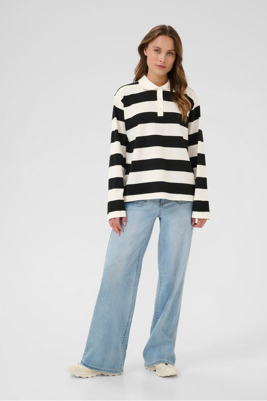Kaffe Minna LS Polo T-Shirt