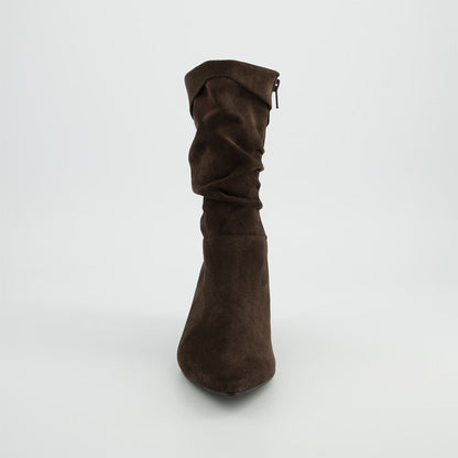 Paul Green Soft Suede Boots-Mocca