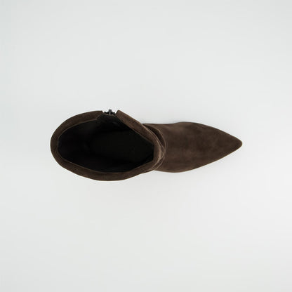 Paul Green Soft Suede Boots-Mocca