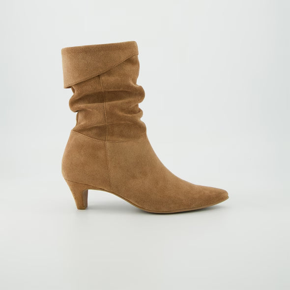 Paul Green Soft Suede Nut Boots - Brown