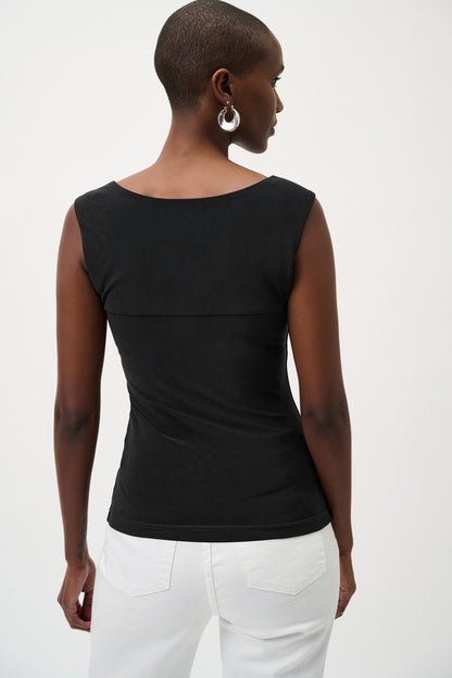 Joseph Ribkoff CO Square-Neck Cami Black