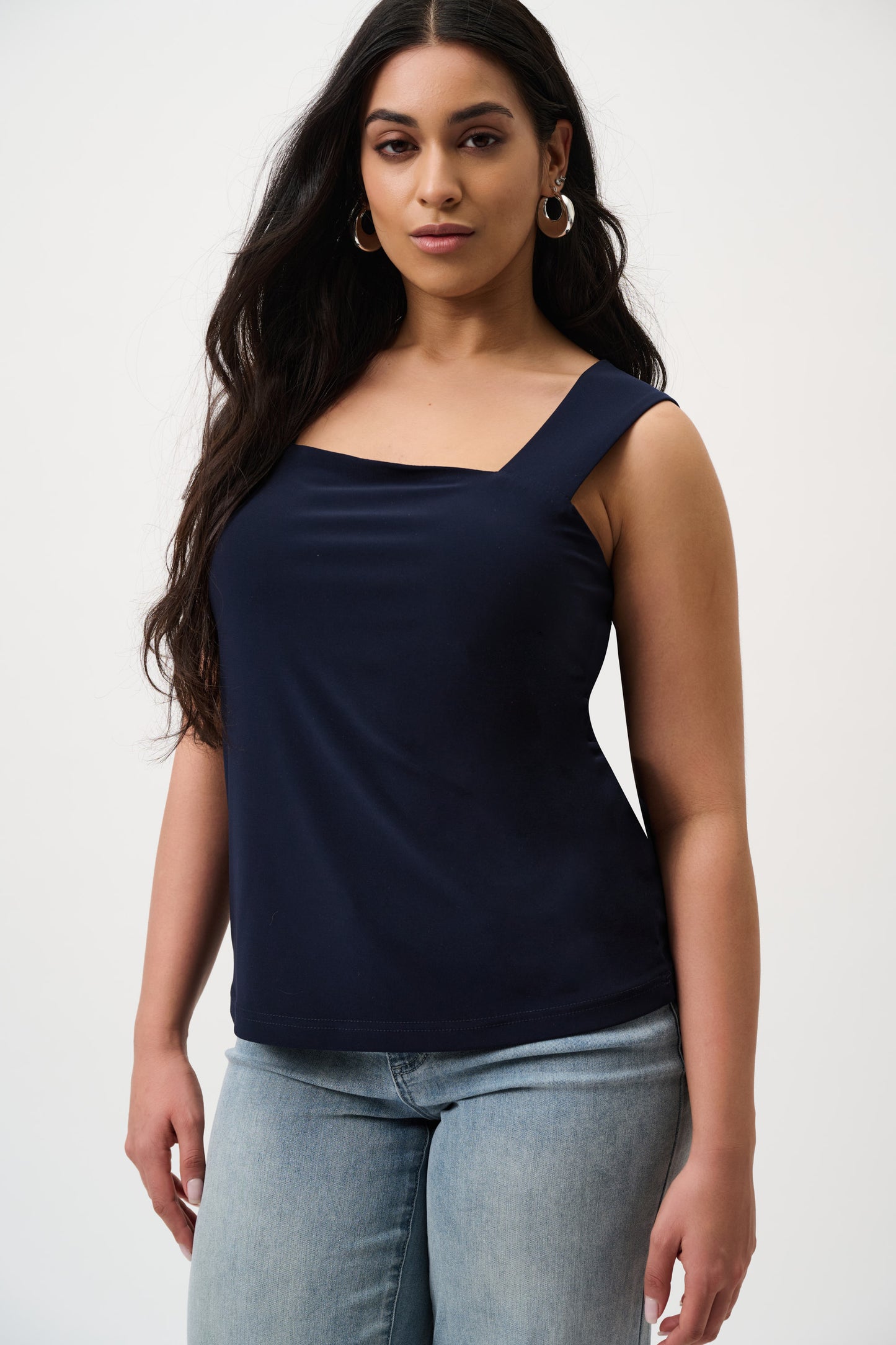 Joseph Ribkoff CO Square-Neck Cami Midnight Blue