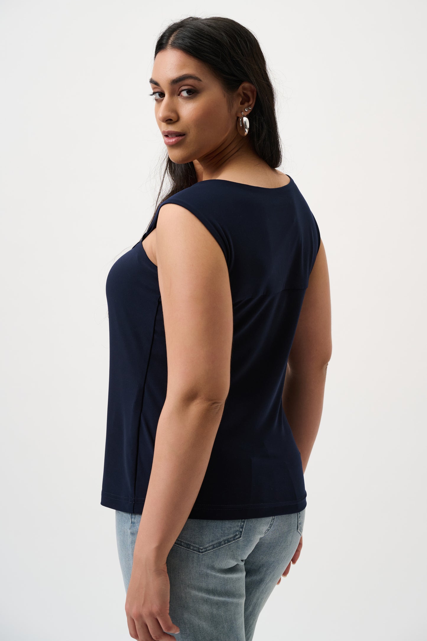 Joseph Ribkoff CO Square-Neck Cami Midnight Blue