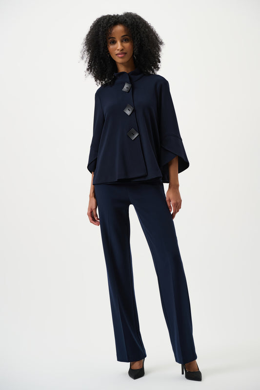 Joseph Ribkoff Classic Wide Leg Trouser Midnight Blue