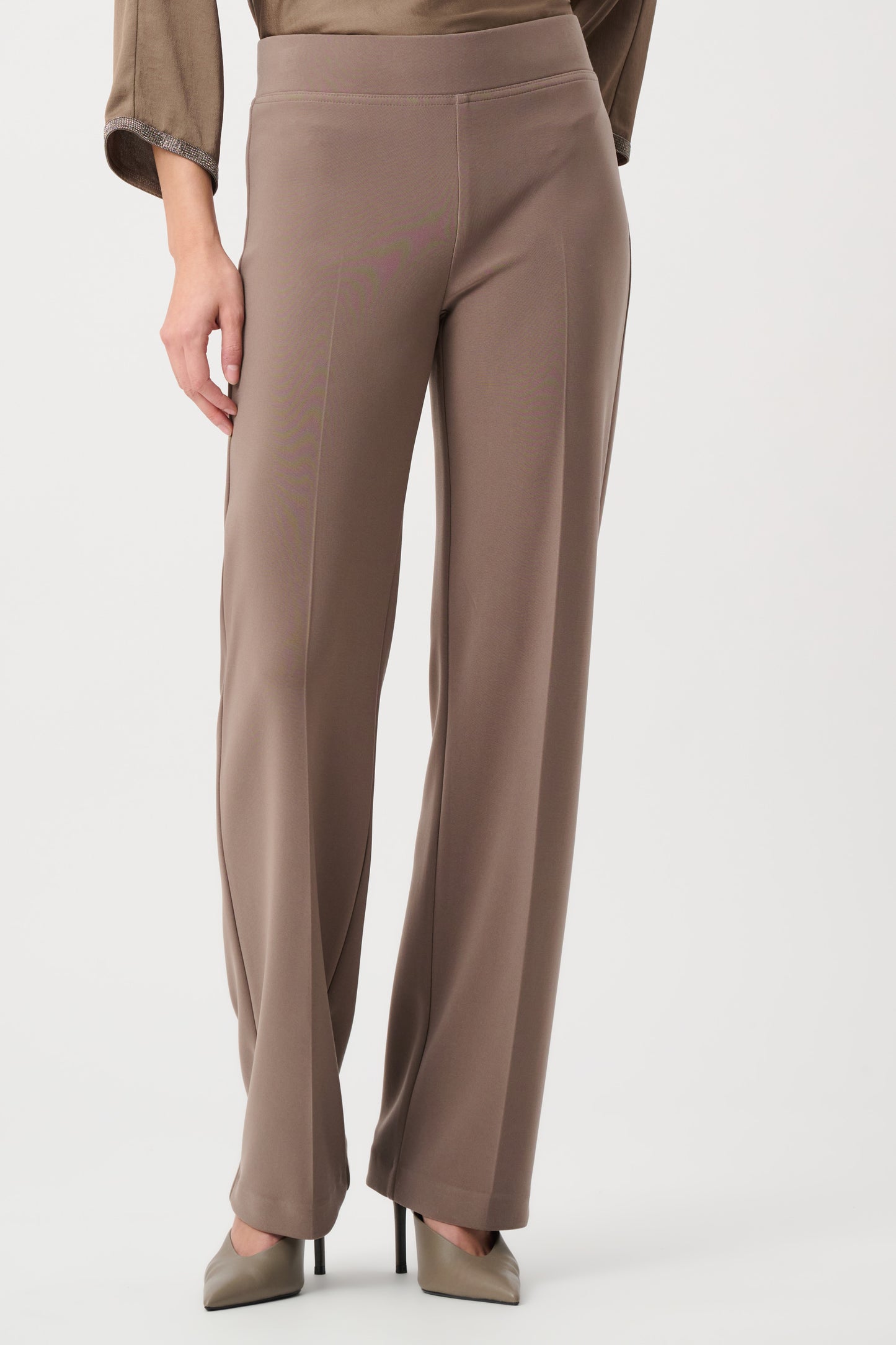 Joseph Ribkoff Classic Wide Leg Trouser Mink