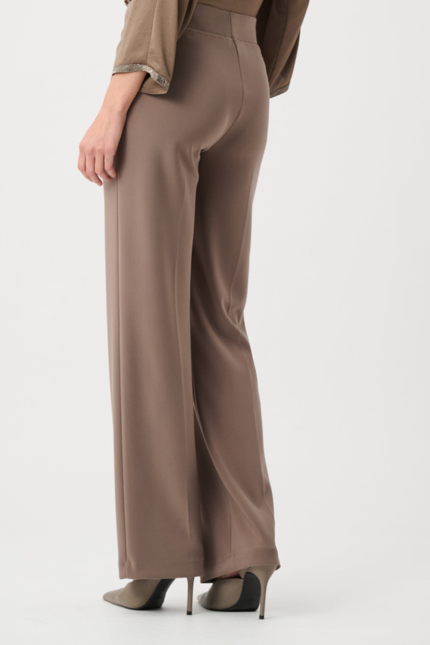 Joseph Ribkoff Classic Wide Leg Trouser Mink