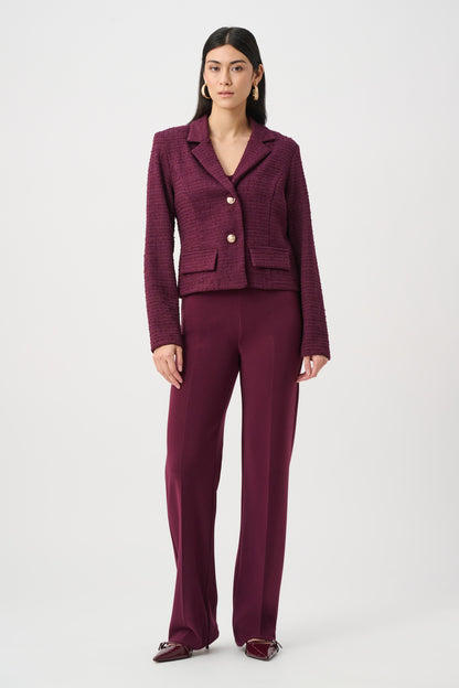 Joseph Ribkoff Classic Wide Leg Pant Elderberry