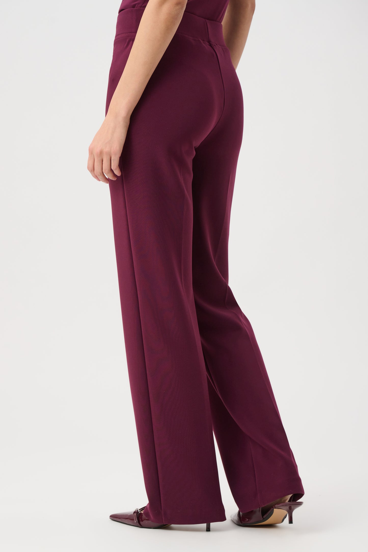 Joseph Ribkoff Classic Wide Leg Pant Elderberry