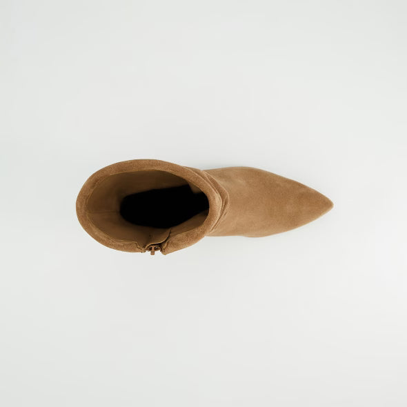 Paul Green Soft Suede Nut Boots - Brown