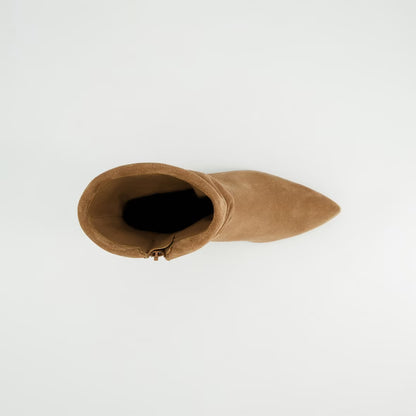 Paul Green Soft Suede Nut Boots - Brown
