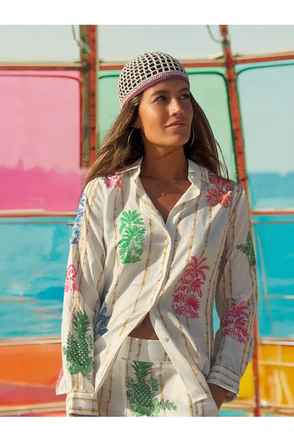 Vilagallo Tropical Bamboo Shirt 33647