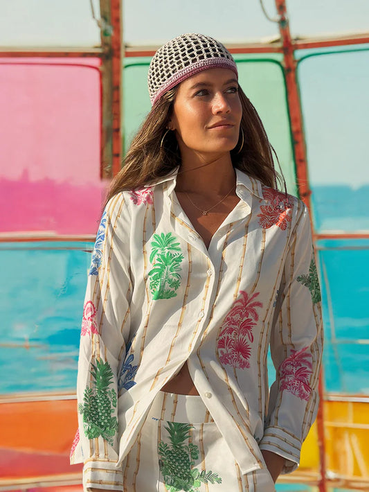 Vilagallo Tropical Bamboo Shirt 33647