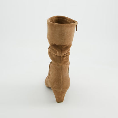 Paul Green Soft Suede Nut Boots - Brown