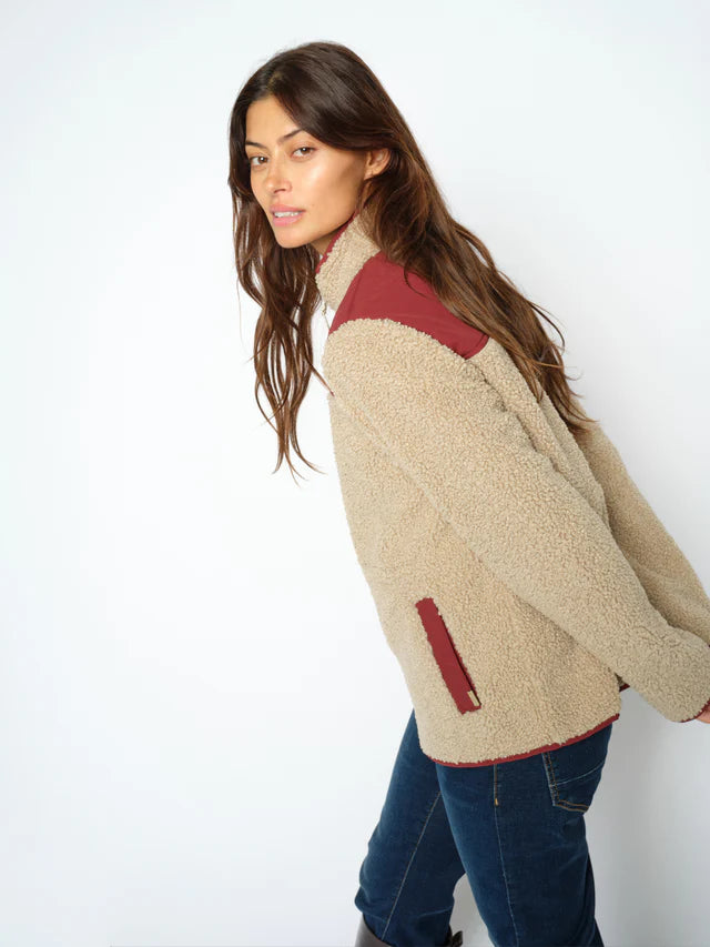 Mos Mosh Elisa Eli Teddy Jacket Cabernet