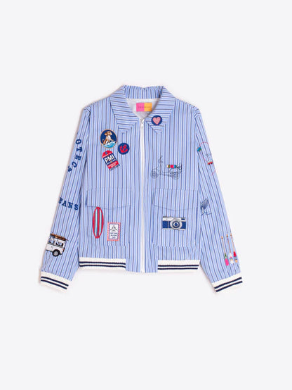 Vilagallo Blue Striped Bomber 33207