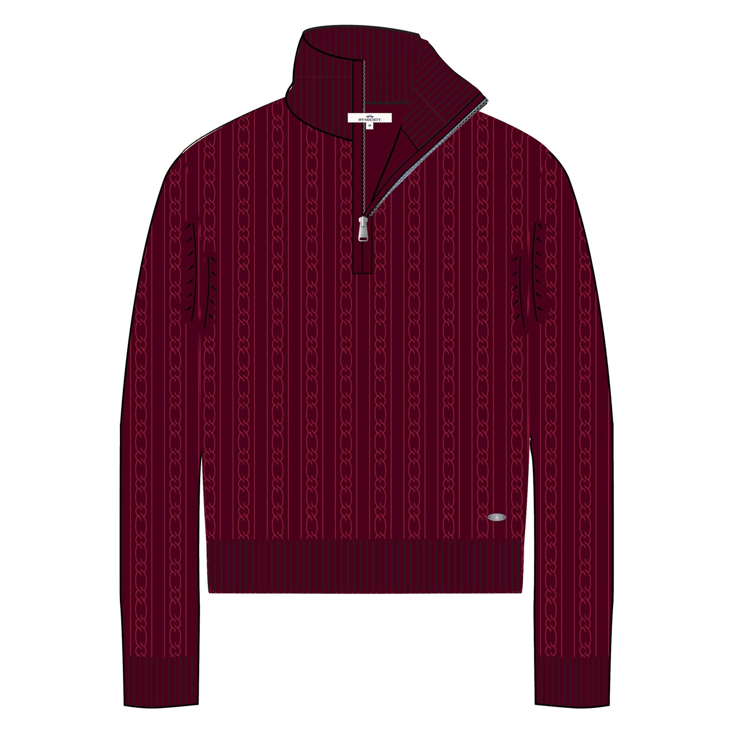 HV Polo Zamara Pullover Burgundy Rattle