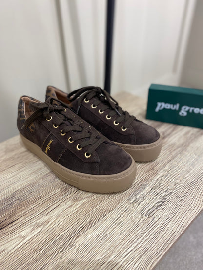 Paul Green Leo Plissee Sneaker Brown