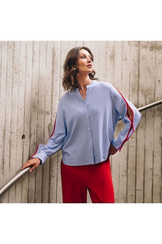 Tuzzi Pinstripe Blouse