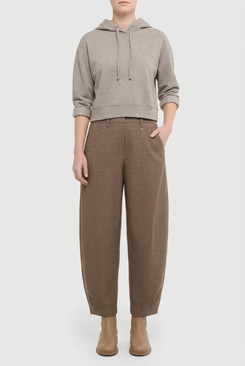 MAC Tilda Pull-on Trousers Terra Check