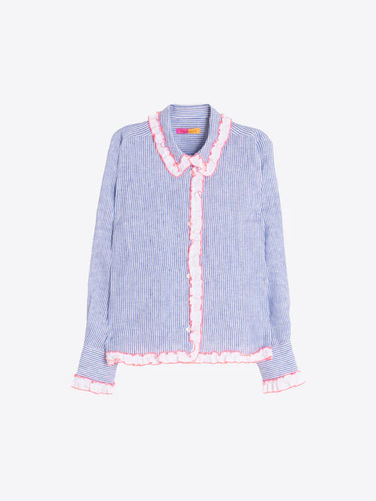 Vilagallo Ruffle Stripe Blue/Pink 33423