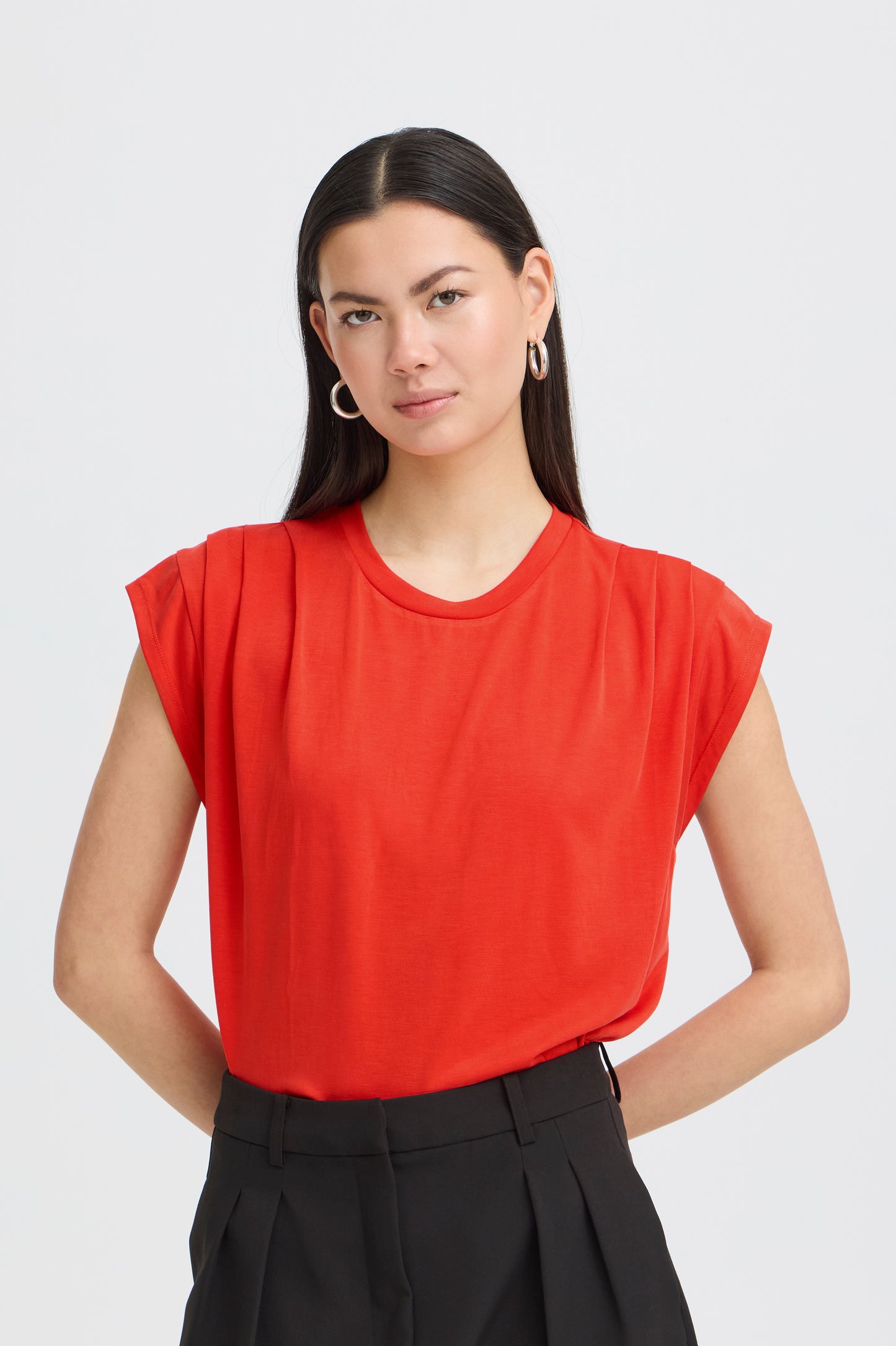 Ichi IHLisken T-shirt Fiery Red