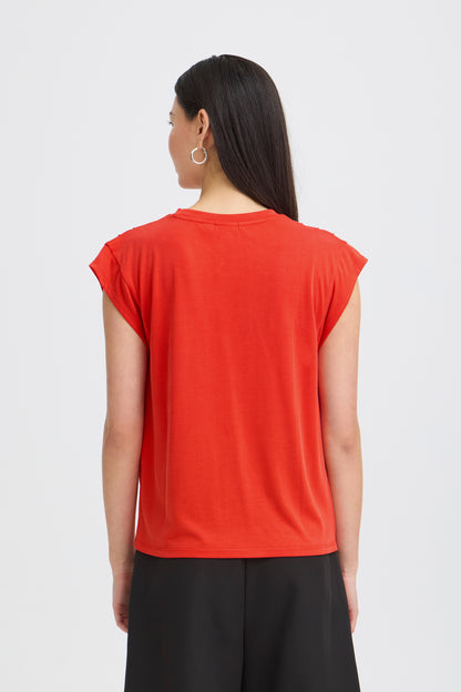 Ichi IHLisken T-shirt Fiery Red