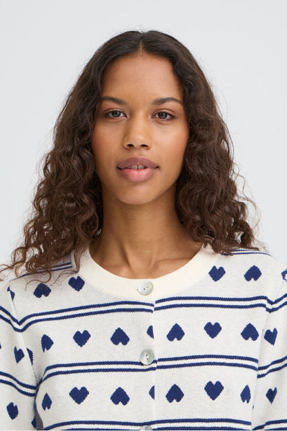 Ichi IHBrielle Cardigan Birch